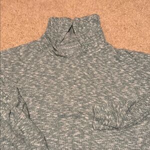 Women's Green Turtleneck Sweater